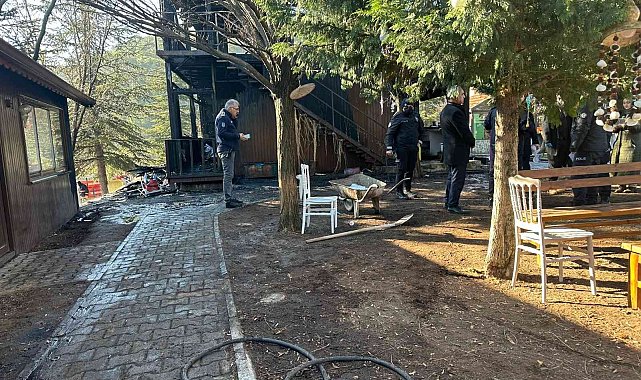 Kızılcahamam'da ahşap restoranda çıkan yangında işletme sahibi yanarak can verdi