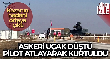 Konya'da Türk Yıldızları'na ait uçak düştü, pilot atlayarak kurtuldu