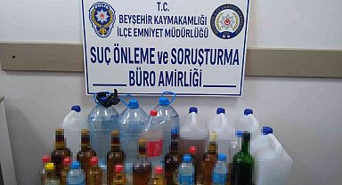 Konya'da sahte içki operasyonu