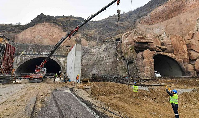 Kuzey Ankara Tüneli'ndeki çalışmaların ilk etabı tamamlanıyor