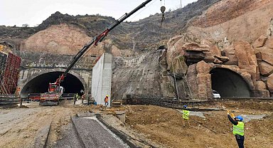 Kuzey Ankara Tüneli'ndeki çalışmaların ilk etabı tamamlanıyor