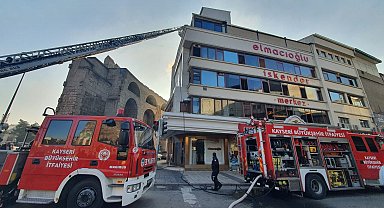 Lokantada yangın çıktı, ekipler seferber oldu