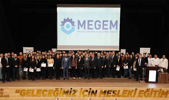 MEGEM'de eğitimlerini tamamlayan 115 genç sertifikalarını alarak iş yaşamına adım attılar