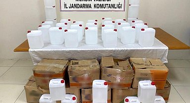 Mersin'de 350 litre sahte alkol ele geçirildi