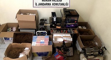 Mersin'de kaçak makaron operasyonu
