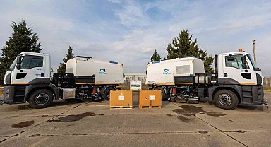 MSB: "2 adet havaalanı yıkama ve süpürme aracı ile 31 kalem muhtelif helikopter yedek parçası Gürcistan'a hibe edildi"