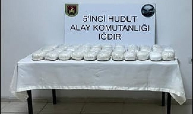 MSB: "Hudut kartallarımız 31 bin 587 gram metamfetamin ele geçirdi"