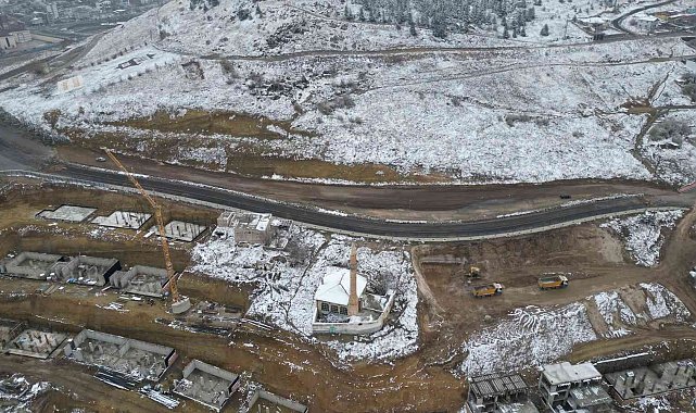 Nevşehir kalesi çevresinde yol çalışması yapılıyor