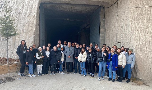 NEVÜ'lü öğrenciler Doğal Yeraltı Soğuk Hava Depolarını inceledi