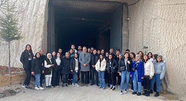 NEVÜ'lü öğrenciler Doğal Yeraltı Soğuk Hava Depolarını inceledi