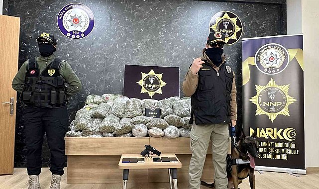 Niğde'de uyuşturucu operasyonu: Karavanda 122 kilogram uyuşturucu madde ele geçirildi