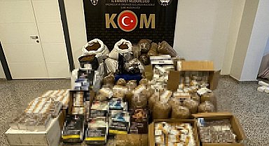 Sivas'ta 527 kilo kaçak tütün ele geçirildi