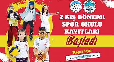 Spor A.Ş. 2. Kış Dönemi Spor Okulları Kayıtları Başladı
