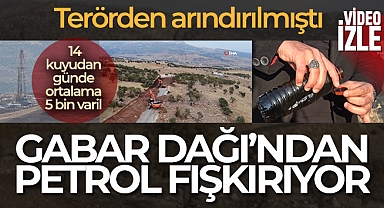 Terörden arındırılan Gabar Dağı'ndan petrol fışkırdı