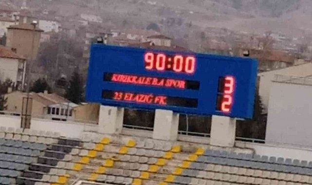 TFF 3. Lig: Kırıkkale BA: 3 - 23 Elazığ FK: 2