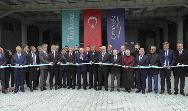 Turkuaz Seramik'in yeni fabrikası açıldı