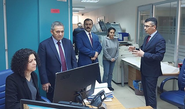 Vali Mete Buhara tapu ve kadastro müdürlüklerinde inceleme yaptı