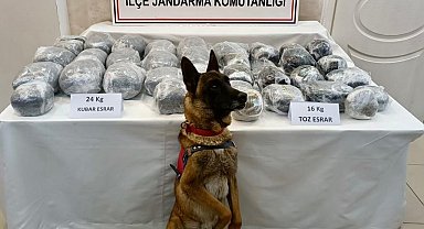 Yolcu otobüsünde 40 kilo uyuşturucu ele geçirildi