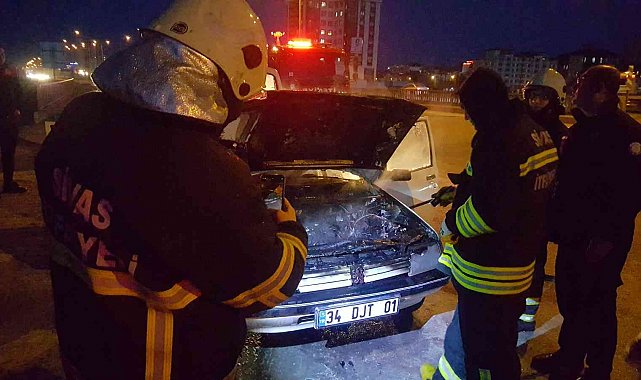 Akaryakıt istasyonundan çıktı, kısa bir süre sonra yandı