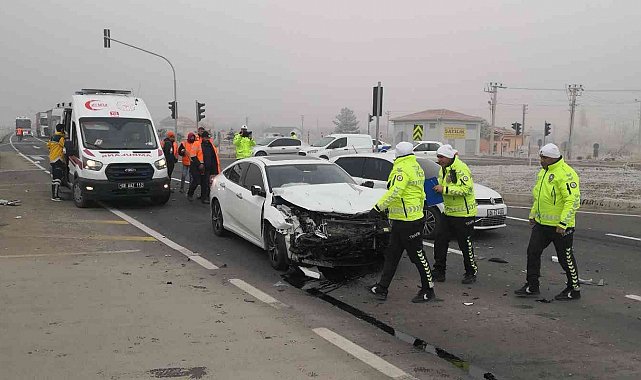 Aksaray'da taziye dönüşü kaza: 4 yaralı