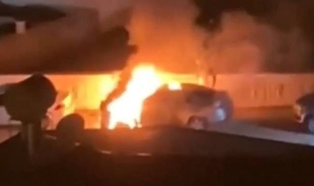 Anamur'da Ülkü Ocağı Başkanı Satar'ın aracı yandı: Kundaklama şüphesi var