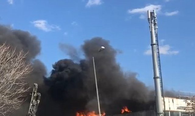 Ankara'da halı fabrikasında çıkan yangın paniğe sebep oldu