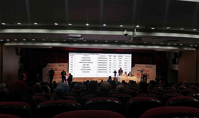 Ankara'da inşa edilecek 18 bin 450 konut için kura çekimleri devam ediyor