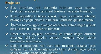 Bakan Kirişci: "81 ilimizde tarım arazilerinin etkin kullanımı ile bitkisel üretimin geliştirilmesine yönelik projeler başlatıyoruz"