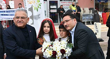 Başkan Büyükkılıç İle Vali Çiçek'ten Sarıoğlan'a 'yatırım' çıkarması