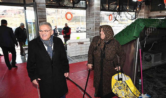 Başkan Büyükkılıç'tan Mithatpaşa ve Yeşil Mahallede Esnaf Ziyareti
