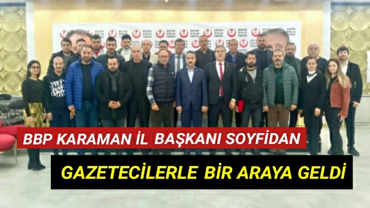 BAŞKAN SOYFİDAN GAZETECİLERLE BİRARAYA GELDİ