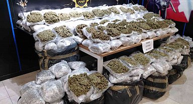 Başkent'te yapılan operasyonda 257 kilo 500 gram esrar ele geçirildi