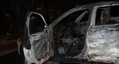 Başkentteki lüks aracın tartışma yüzünden yakıldığı iddia edildi
