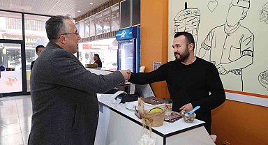 Belediye Başkanından esnaflara 'Hayırlı olsun' ziyareti