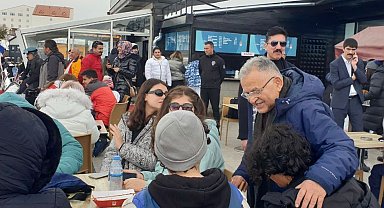 Büyükkılıç, Erciyes'te Kayakseverlerle Buluştu