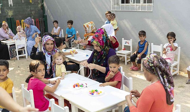 Büyükşehir Belediyesi kadınlar ve çocuklara pozitif dokunuşlar yapıyor