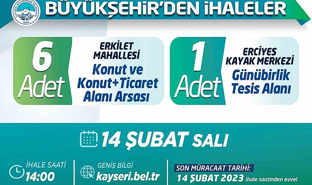 Büyükşehir'den ihaleler