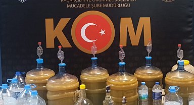 Çankırı'da 118 litre sahte alkol ele geçirildi