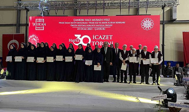 Çankırı'da 30 hafız icazet aldı