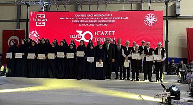 Çankırı'da 30 hafız icazet aldı
