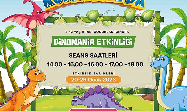 Dinozorlar, KUMSMALL ile Kayseri'ye geliyor