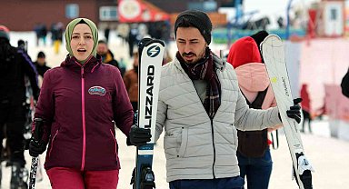 Erciyes'e turist akını