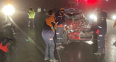Eskişehir-Kütahya karayolunda zincirleme trafik kazaları: 4'ü ağır 17 yaralı