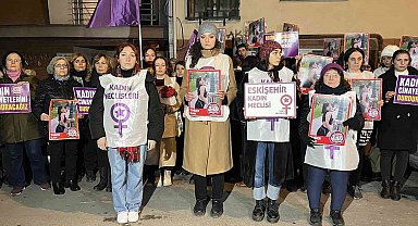 Eskişehir'de kadın cinayetlerine tepki eylemi