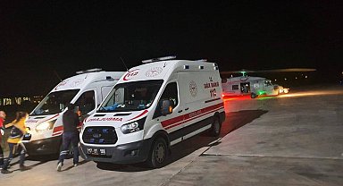 Gökçeada'da 2 hasta askeri helikopterle tahliye edildi