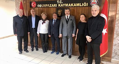 Hemşehrileri olan Kaymakam Ulu'yu ziyaret ettiler