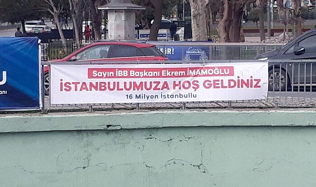 İBB Başkanı İmamoğlu'na tepki... Şehrin en işlek noktalarına asıldı!
