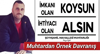 İMKANI OLAN KOYSUN,İHTİYACI OLAN ALSIN
