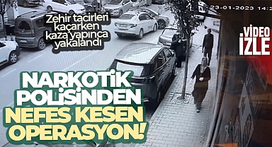 İstanbul narkotik polisinden nefes kesen operasyon