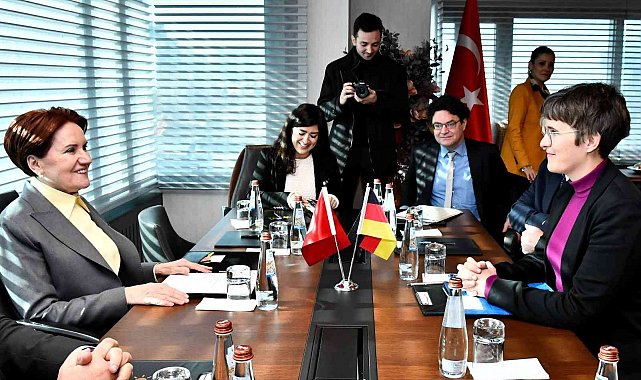 İYİ Parti lideri Akşener Alman heyeti makamında kabul etti